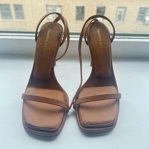 Tamara Mellon Pillow Top - Mandorla Solitude 100 Nappa Strappy Heels